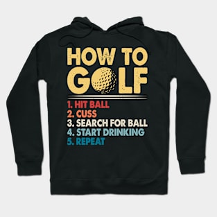 How To Golf T Shirt For Women Men Hoodie